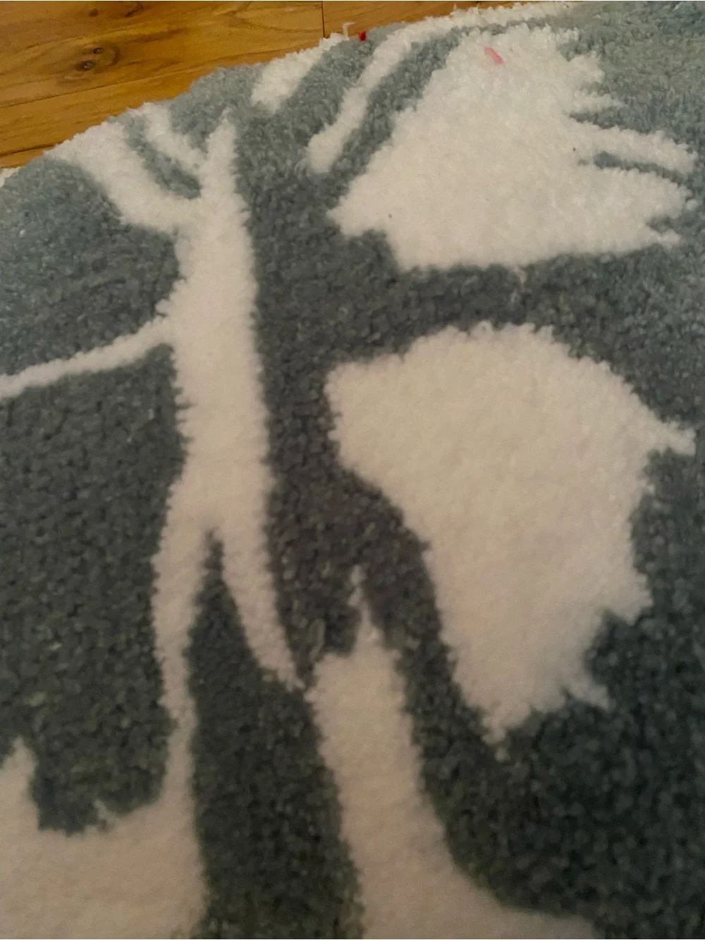 Plush Butterfly Accent Pillow - Gray & White